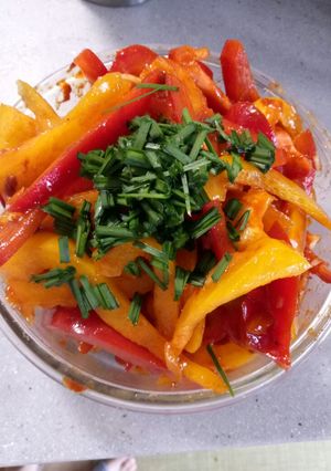 白鐘元韓式辣醬拌甜椒 的食譜成品照片