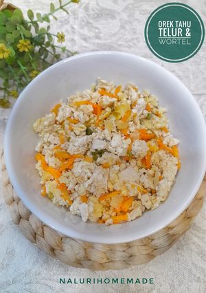 Foto resep 41.2023. Orek Tahu Telur Wortel (less oil)