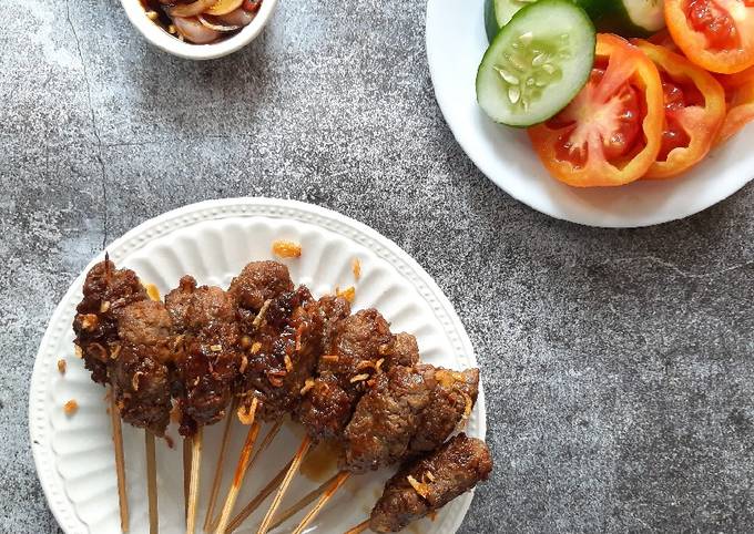 Cara  membuat Sate Daging Giling sajian Idul Adha  sesuai selera