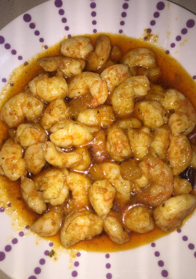 Una foto de Gambas al ajillo