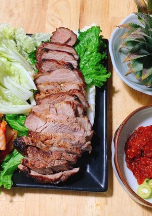 Hình của món Nạc vai nướng nhanh gọn lẹ cho buổi chiều.