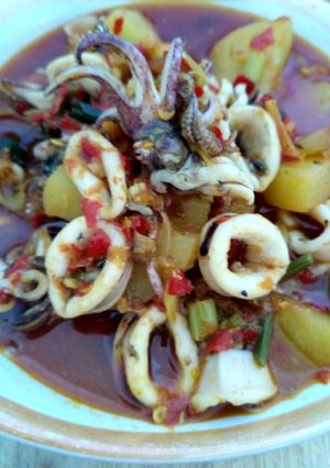 Foto resep Cumi asam manis simple