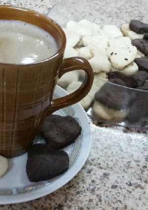صورة لوصفة نسكافيه مع حليب وبسكوت بيتفور