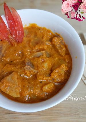 A picture of Gravy wala purple yam.