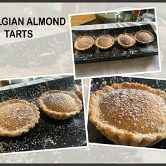 A picture of Belgian almond tarts.
