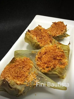 Una foto de Alcachofas con parmesano