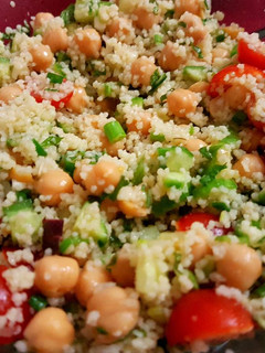 A picture of Couscous salad.