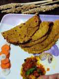 कॉर्न पराठा विथ पाव भाजी मसाला (Corn Paratha Recipe In Marathi)