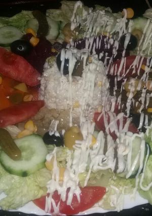 صورة لوصفة سلاطة مشكلة 😜