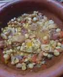 Guiso con legumbres tipo locro