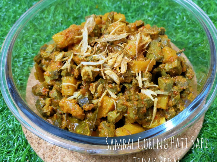 Langkah Mudah untuk Menyiapkan Sambal Goreng Hati Sapi Tidak Pedas Anti Gagal