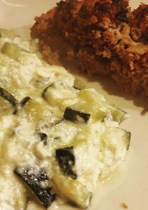 Une photo de Gratin façon flan de courgettes