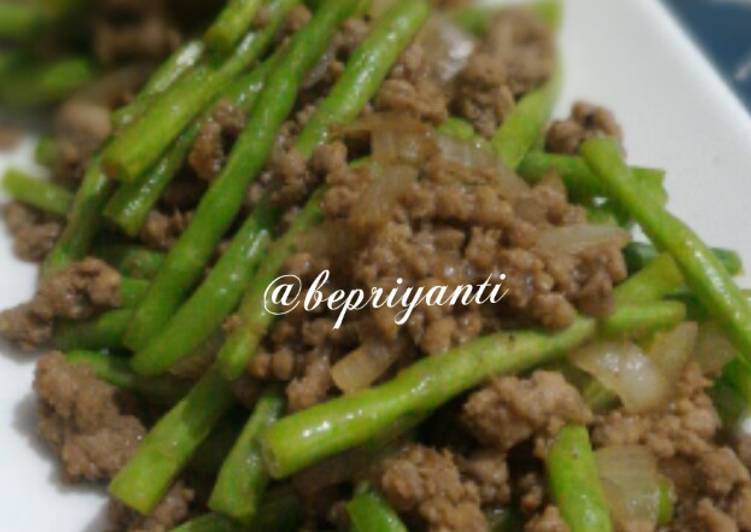 Bagaimana memasak Tumis Buncis Daging, Enak Banget