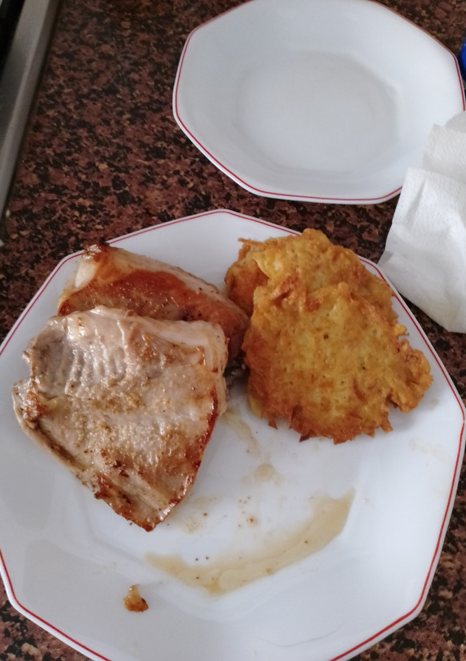Una foto de Costillas de conejo a la plancha