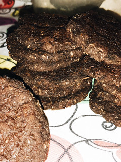 Una foto de Galletas de chocolate con lentejas(veganas)