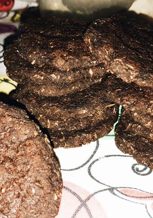 Una foto de Galletas de chocolate con lentejas(veganas)