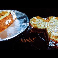 A picture of Gajar halwa cake.