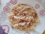 Riso con pancetta croccante