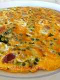 Frittata with Peas and Ham