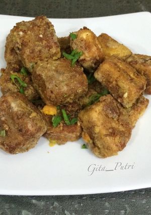 Foto resep Tahu Goreng Telur Asin
