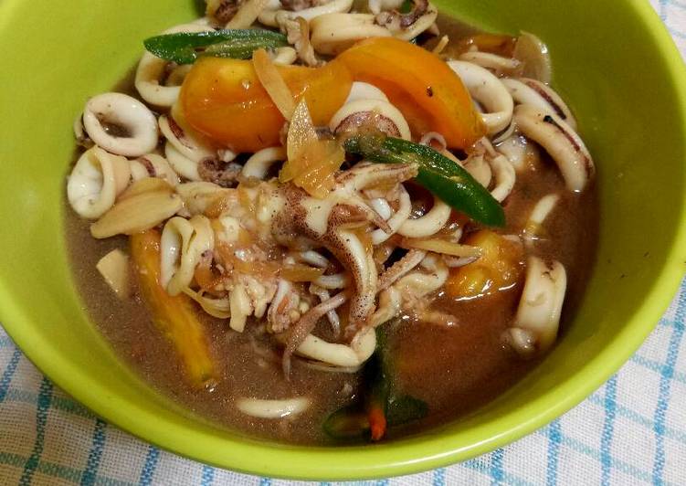 Resep Cumi ceria 😍 oleh dyan syuja 💕 - Cookpad