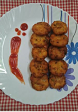 A picture of Aloo Sooji Tikki / Cutlet.