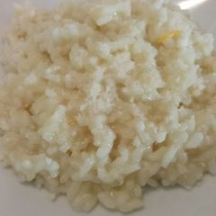 A picture of Risotto agli agrumi Orange and Lemon risotto.