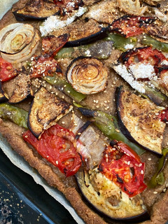 Una foto de Coca de verduras