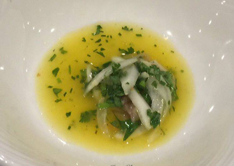 Ceviche de Chicharro y cítricos