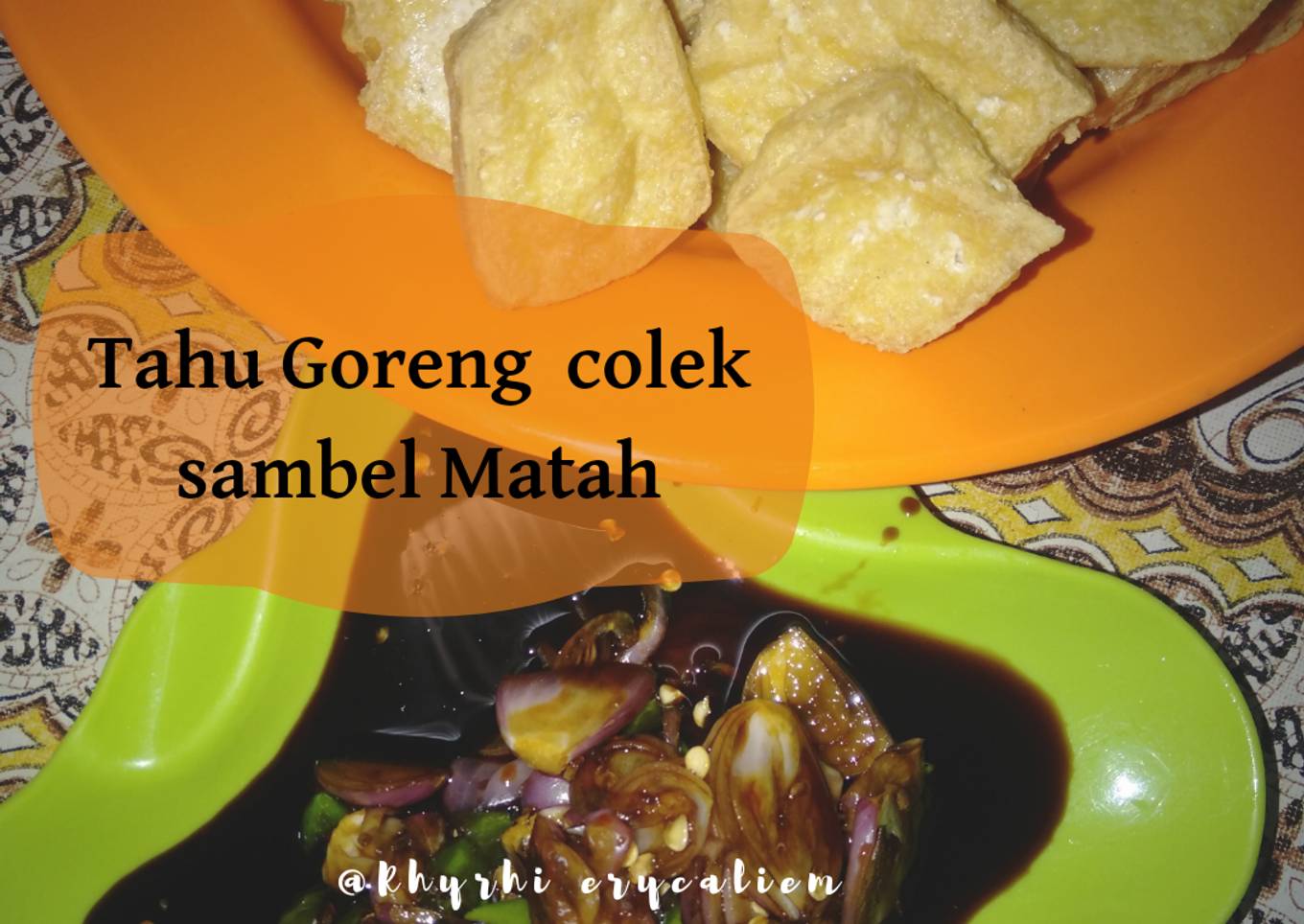 Tahu goreng saus sambal