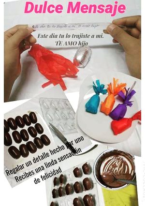 Una foto de Chocoteja dulce mensaje