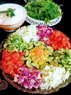 عکسی از دستور تزیین سالاد فصل