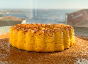 Foto de Bolo queijada de Laranja, Maçã e Coco #laranja #maçã #coco