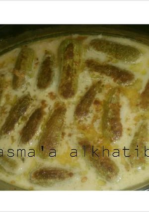 صورة لوصفة شيخ المحشي او مخشي كوسا بلبن الجميد