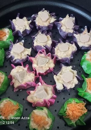Foto resep Dimsum Ayam Udang Warna-Warni