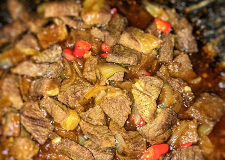 Bagaimana Menyiapkan Daging saus barbeque pemula yang Lezat Sekali
