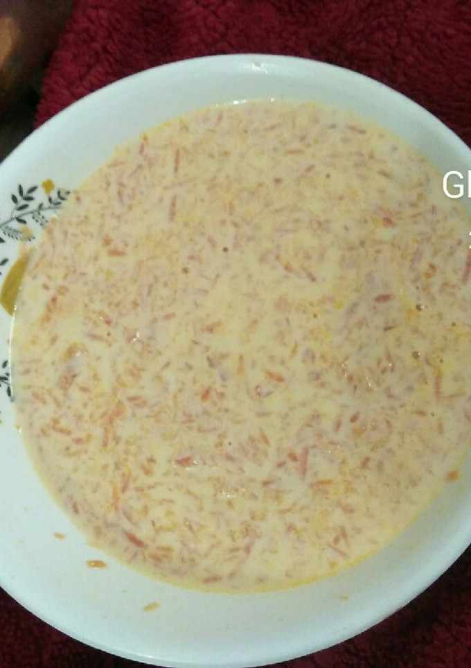 गाजर की खीर (Gajar ki kheer recipe in Hindi) रेसिपी मुख्य फोटो