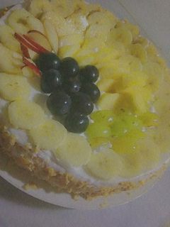 صورة لوصفة كعكة الفواكه