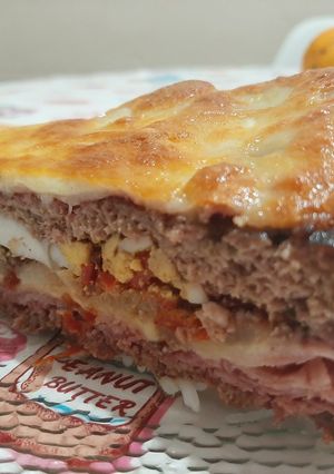 Una foto de Pan de carne a la pizza