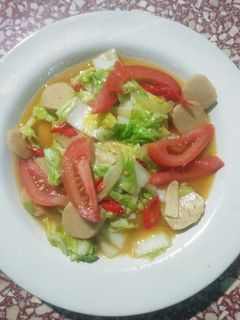 Foto resep Tumis Sawi Putih Bakso