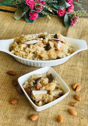 A picture of Suji ka halwa.