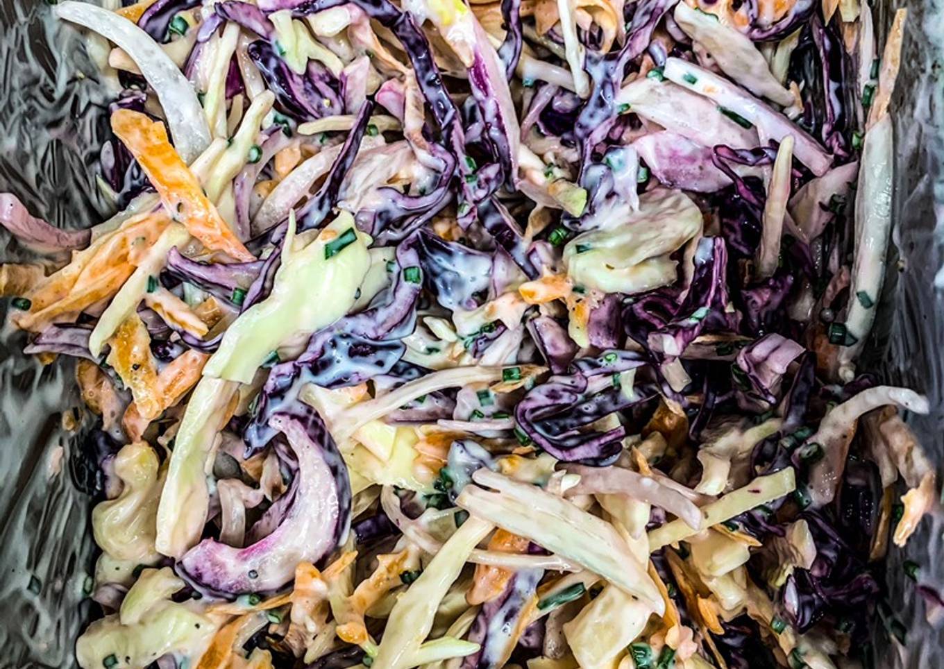 Rainbow coleslaw