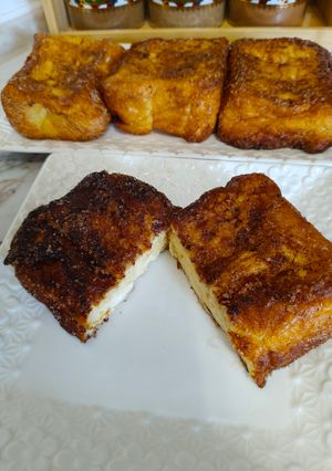 A picture of Caramelized Brioche French Toast (Torrijas).