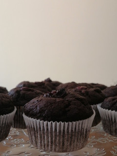Kakaós - banános muffin recept fotója