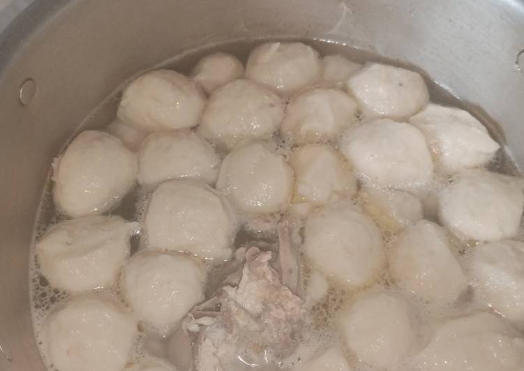 Resep Bakso ayam simpel 😋 Anti Gagal