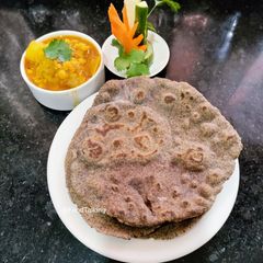 Buckwheat Millet Flour Roti (with Daal Masala) A picture of Buckwheat Millet Flour Roti (with Daal Masala).