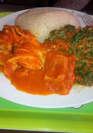 A picture of Pepper stew and vegetable.