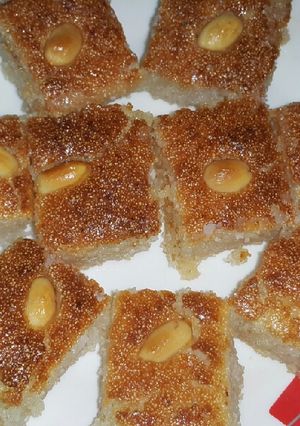 صورة لوصفة هريسه بالسميد واللبن الرايب