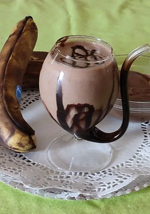 Φωτογραφία της συνταγής Milkshake πραλίνα - μπανάνα
