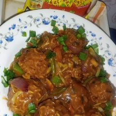 A picture of Maggi crispy Manchurian.